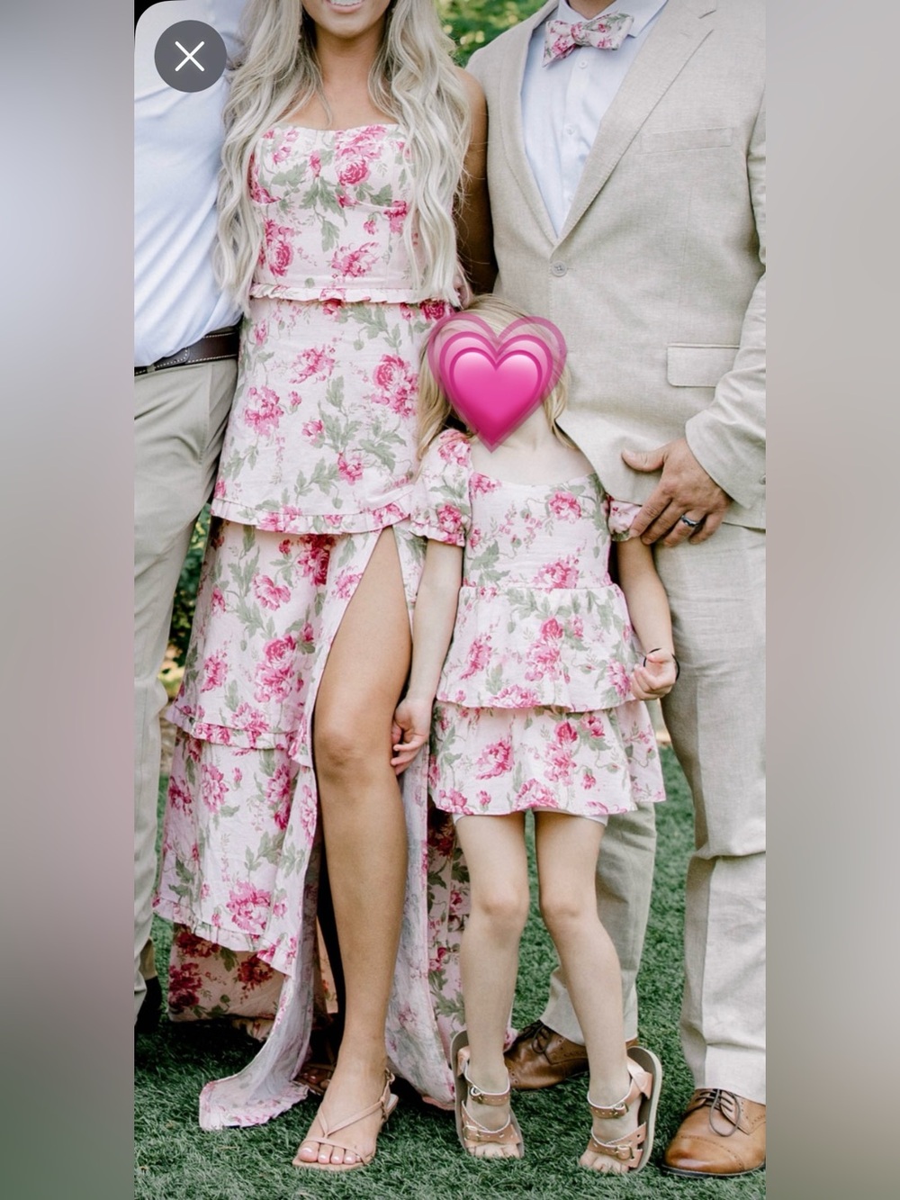 Family Matching Floral: S Dress, 4T Dress + Bow Tie - Picture 5 of 5